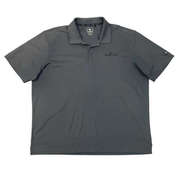 Ogio Polo Shirt Mens 3XL Gray Caliber 2.0 Performance Quick Dry Golf Hallmark - Picture 1 of 16